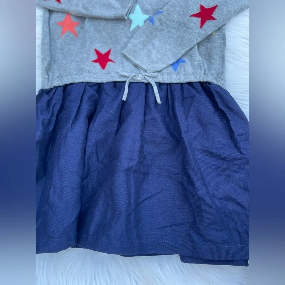 NWT - Gap Kids Girls Drop Waist Star Sweater Dress w Full Skirt - Size L (10)